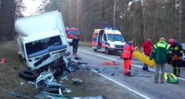 Wypadek na drodze Zambrów - Łomża w dn. 25.04.2013 r.