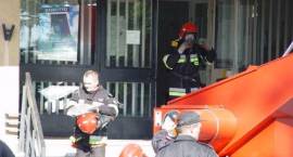 Ewakuacja budynku policji /Fot. Wojciech Łojek - KPP w Zambrowie