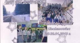 Zuchy i harcerze z Czwórki na Zimowym Biwaku w Ciechanowcu