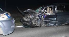 Wypadek na DK66 k/Wdziękonia w nocy z 31 X na 1 XI