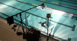 Nocna sesja fotograficzna polskiej reprezentacji olimpijskiej narciarzy Alpejskich i...