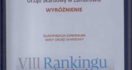 Urząd Skarbowy w Zambrowie wysoko w rankingach!