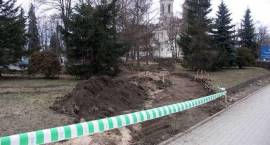 Przygotowanie terenu pod pomnik Papieża Jana Pawła II /Fot. Grzegorz Zawistowski