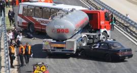 2012 IV 26 - ćwiczenia straż, pogotowia i policji na terenie budowy obwodnicy Zambrowa...