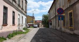 Ulica Mickiewicza w centrum Zambrowa przed remontem
