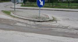Ulica Magazynowa w Zambrowie, stan na 25.09.2015r.