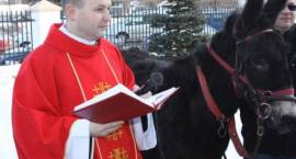 Niedziela Palmowa 2013 - procesja przed Mszą Św. dla dzieci w kościele pw. Trójcy Św. w...