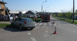 Skutki kolizji w dn. 05.05.2013 r. na skrzyżowaniu ul. 71. Pułku Piechoty i Papieża...