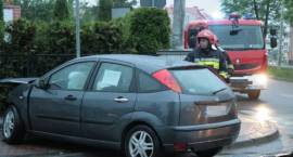 Skutki kolizji na skrzyżowaniu ul. Podedwornego i Konopnickiej w dn. 18 maja 2010 r.