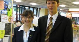 Rafał z koleżanką z Australii czasie pobytu w USA w 2008 r. w ramach programu Research...