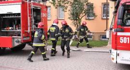 Strażacy i policjanci z Zambrowa wzieli udział we wspólynch ćwiczeniach przeciwpożarowych