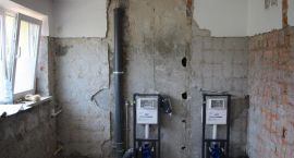 Remont łazienek w SOSW w Długoborzu /fot. Starostwo Powiatowe w Zambrowie