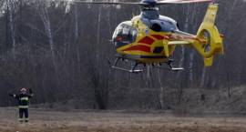 Ćwiczenia strażaków i Lotniczego Pogotowia Ratunkowego w Zambrowie