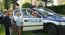 Spotkanie zambrowskich policjantów z przedszkolakami z MP3