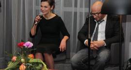 Olga Bończyk i Piotr Gąsowski w zambrowskiej Cafe Muza