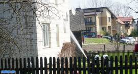 Pożar domu w miejscowości Konopki-Jałbrzyków Stok, 14.04.2018 r.