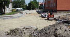 Budowa skrzyżowania ul. Ogrodowej i Lipowej. Stan prac n 06.07.2010 r.