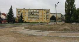 Budowa ronda. Widok w kierunku ul. Świętokrzyskiej /Fot. 03.10.2007 r. Daniel Miedzik