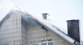 Pożar domu w miejscowości Konopki-Jałbrzyków Stok, 14.04.2018 r.