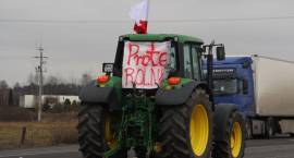 Protest rolników na krajowej ósemce