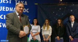 Spotkanie wigilijne w zespole szkół SWEiRP, 22.12.2017 r., fot. M. Szczepański