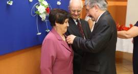 Uroczystość nadania medali Prezydenta RP za długoletnie pożycie małżeńskie dwudziestu...
