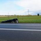 Auto w rowie na ul. Ostrowskiej