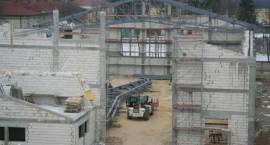 Budowa hali sportowej przy ZS1 - luty - marzec