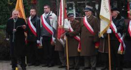 Miejskie uroczystości Święta Niepodległości - pod pomnikiem Powstania Styczniowego w...