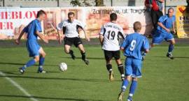 Mecz o mistrzostwo III ligi: Olimpia Zambrów vs. Czarni Olecko. Stadion Zambrów,...