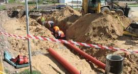 Prace przy przebudowie centrum Zambrowa, stan na dn. 16.04.2007 r. /Fot. Katarzyna...