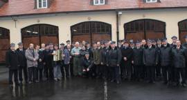 Przedstawiciele Ochotniczej Straży Pożarnej z terenu powiatu zambrowskiego z wizytą w...