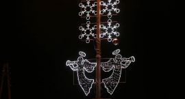 Tak prezentuje się świąteczna iluminacja w Zambrowie