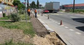 Przebudowa centrum Zambrowa - ul. Białostocka  - stan na dn. 24.05.2007 r. /Fot....