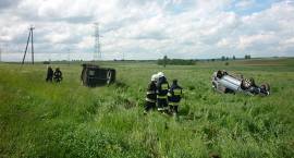 Skutki wypadku na drodze relacji Mężenin - Łomża w dn. 28.05.2013 r.