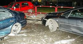 Skutki karambolu na ul. Białostockiej w dn. 29.10.2009 r. 