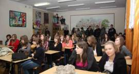 Spotkanie policjantów z wolontariuszami WOŚP w Zambrowie