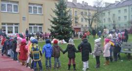 Dzieci z Miejskiego Przedszkola Nr 1 oraz uczniowie Szkoły Podstawowej Nr 4 w Zambrowie...