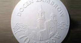 Awers lokalnego dukata 70 Ząbrów - odlew gipsowy