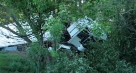 Skutki wypadku na drodze krajowej nr 8 w okolicach Kołak w dn. 2 lipca 2010 r.