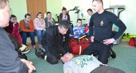 Strażacy odwiedzili Powiatowy Ośrodek Wsparcia