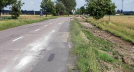 Ruch wahadłowy na drodze nr 66 - 2 km za Laskowcem w kierunku Wys. Maz. (2008.07.10)...