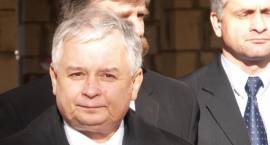Prezydent RP Lech Kaczyński w Zambrowie /Fot. Grzegorz Zawistowski