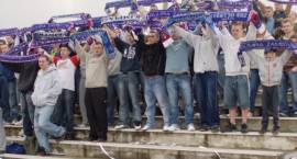 Mecz Olimpia Zambrów vs. Tur Bielsk Podlaski - Zambrów, 10 maja 2008 r. /Fot. Daniel...