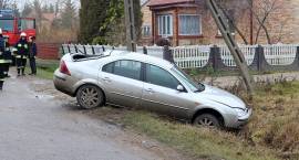 Rozbił się na słupie w Srebrnej
