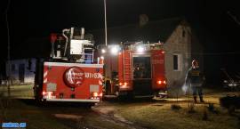 Pożar dachu budynku mieszkalnego w Porytem Jabłoni, 17.03.2017 r.