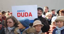 Andrzej Duda z kampanią prezydencją w Zambrowie