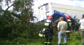Skutki wypadku na drodze nr 8 przed Ostrożnem /Fot. czytelnik Portalu www.zambrow.org