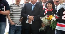 Wicepremier, minister rolnictwa i szef Samoobrony - Andrzej Lepper z wizytą w Zambrowie...