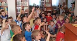 Wizyta Ewy Chotomskiej w bibliotece w Szumowie